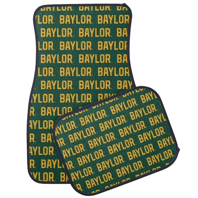 Baylor University BEARS Wordmark Car Floor Mat (Set)