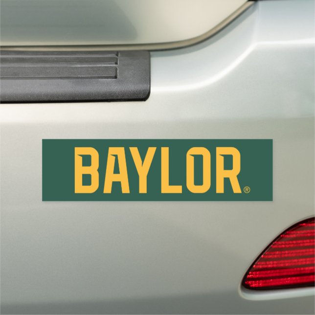 Baylor University BEARS Wordmark Car Magnet (In Situ)