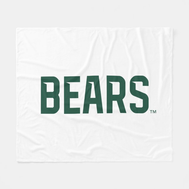 Baylor University BEARS Wordmark Fleece Blanket (Front (Horizontal))