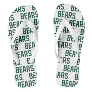 Baylor University BEARS Wordmark Flip Flops