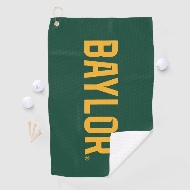 Baylor University BEARS Wordmark Golf Towel (InSitu)