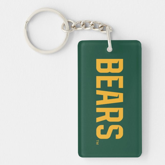 Baylor University BEARS Wordmark Keychain (Front)