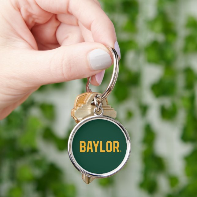 Baylor University BEARS Wordmark Keychain (Hand)