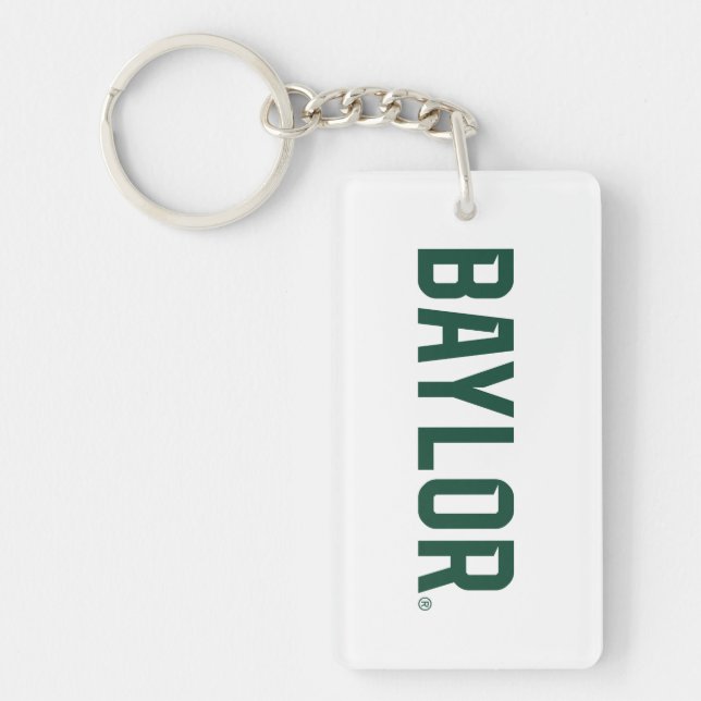 Baylor University BEARS Wordmark Keychain (Front)