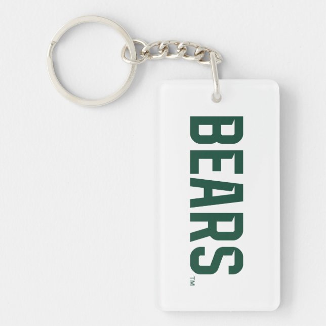 Baylor University BEARS Wordmark Keychain (Front)