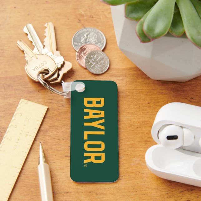 Baylor University BEARS Wordmark Keychain (Desk)