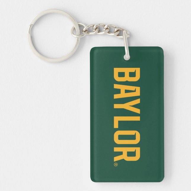 Baylor University BEARS Wordmark Keychain (Front)