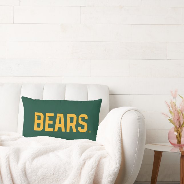 Baylor University BEARS Wordmark Lumbar Pillow (Couch)