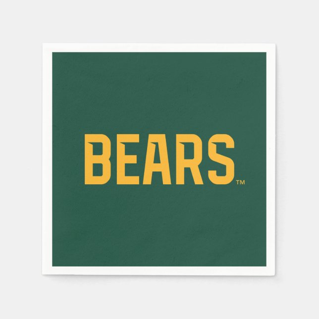 Baylor University BEARS Wordmark Napkins (Front)