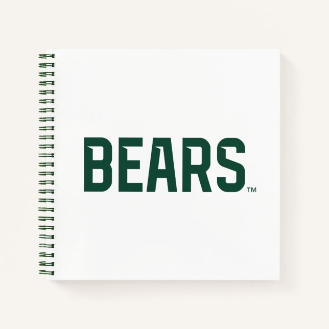 Baylor University BEARS Wordmark Notebook (Front)