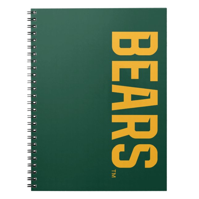 Baylor University BEARS Wordmark Notebook (Front)