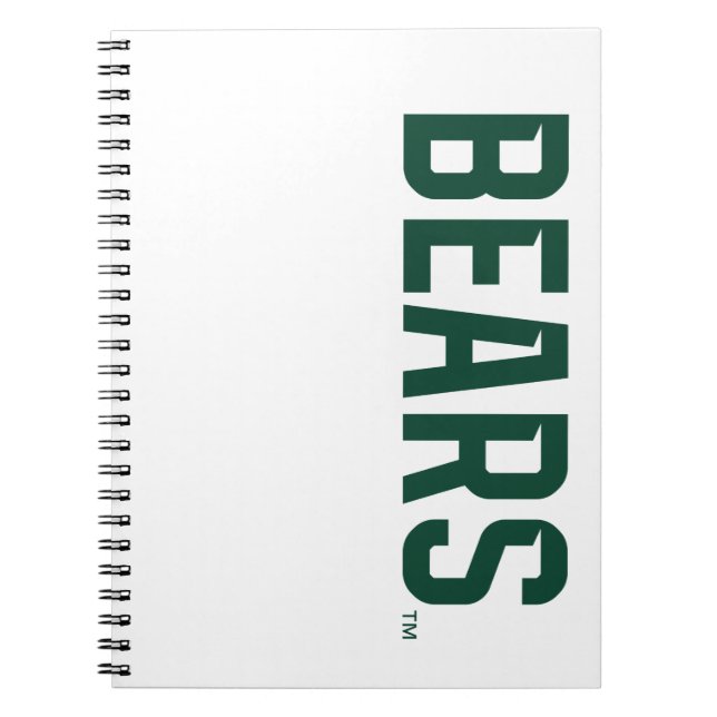 Baylor University BEARS Wordmark Notebook (Front)