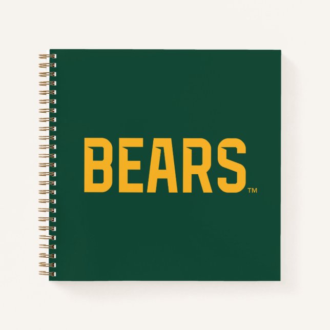 Baylor University BEARS Wordmark Notebook (Front)