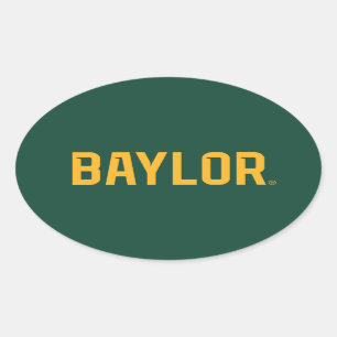 Baylor University BEARS Wordmark Oval Sticker