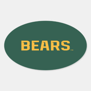 Baylor University BEARS Wordmark Oval Sticker