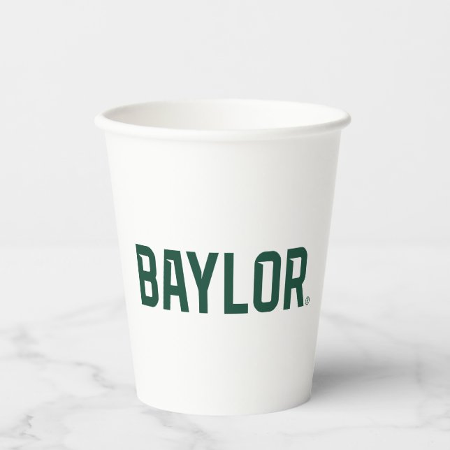Baylor University BEARS Wordmark Paper Cups (Front)