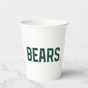 Baylor University BEARS Wordmark Paper Cups