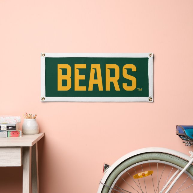 Baylor University BEARS Wordmark Pennant (Insitu 2)