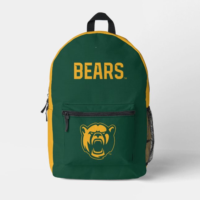 Baylor University BEARS Wordmark Printed Backpack (Front)