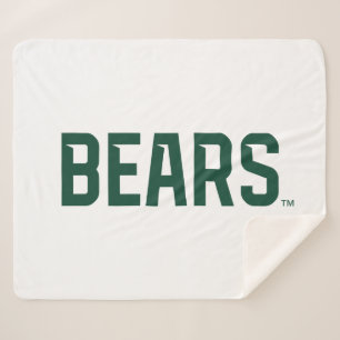 Baylor University BEARS Wordmark Sherpa Blanket