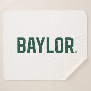 Baylor University BEARS Wordmark Sherpa Blanket