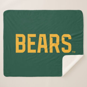 Baylor University BEARS Wordmark Sherpa Blanket