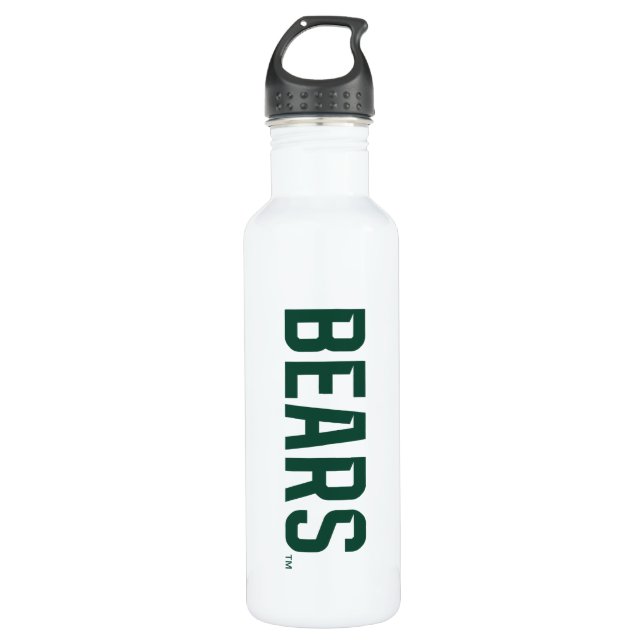 Baylor University BEARS Wordmark Stainless Steel Water Bottle (Front)