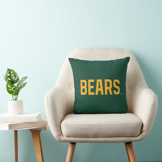 Baylor University BEARS Wordmark Throw Pillow (Chair)