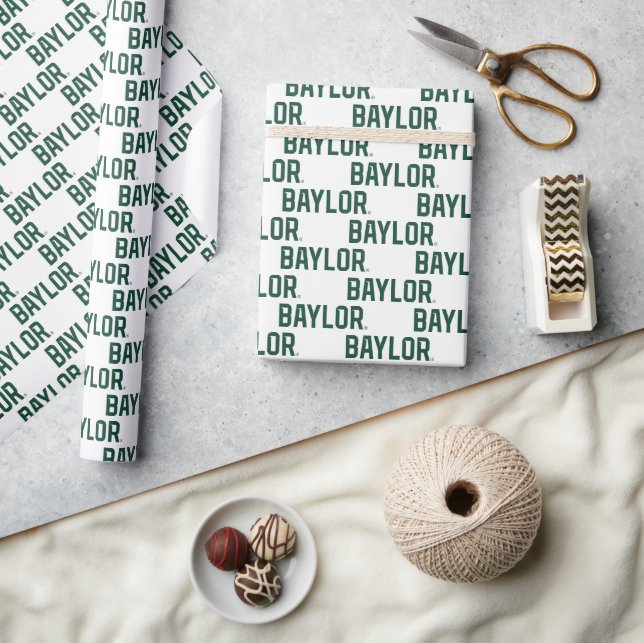 Baylor University BEARS Wordmark Wrapping Paper (Crafts)
