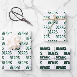 Baylor University BEARS Wordmark Wrapping Paper Sheets