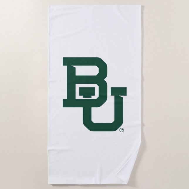 Baylor University BU Logo Beach Towel (Front)