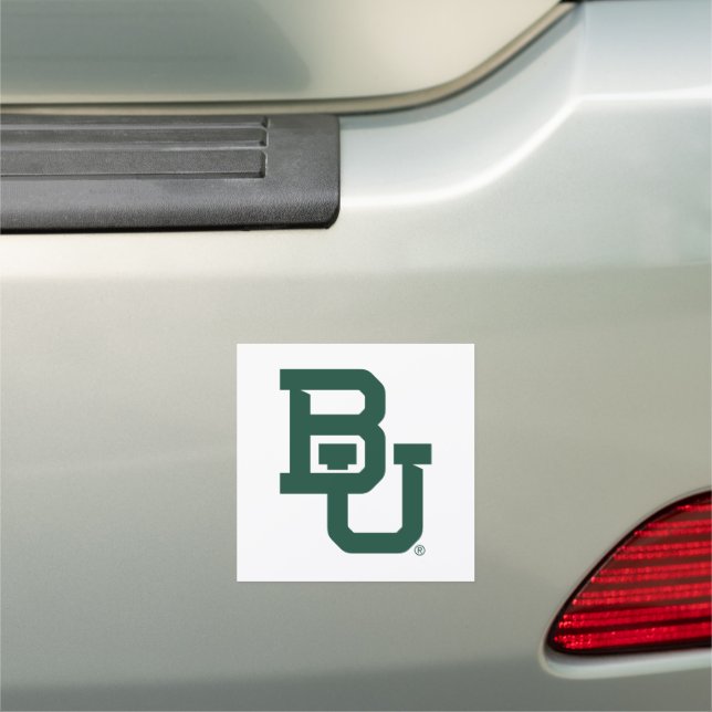 Baylor University BU Logo Car Magnet (In Situ)