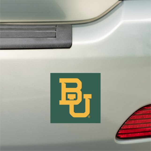 Baylor University BU Logo Car Magnet (In Situ)