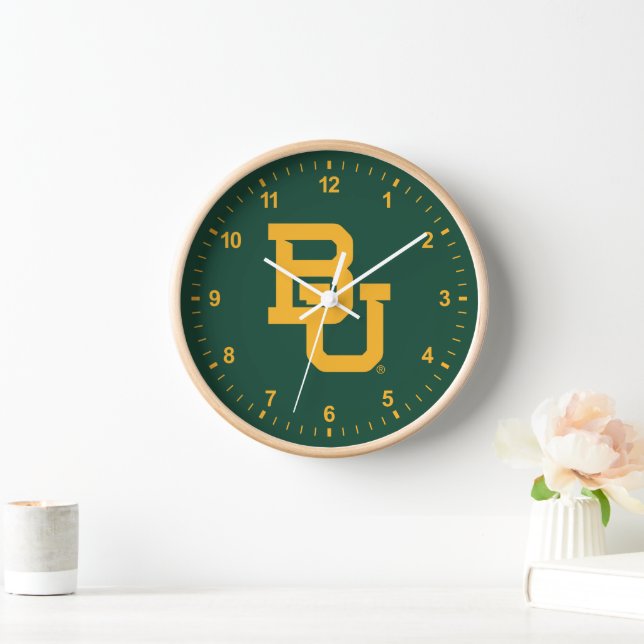 Baylor University BU Logo Clock (Home)