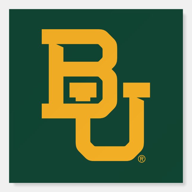 Baylor University BU Logo Foam Board (Front)