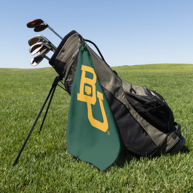 Baylor University BU Logo Golf Towel (Green)