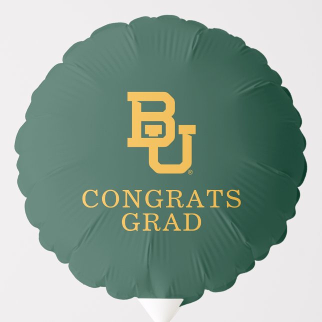 Baylor University BU Logo Graduation Balloon (Front)
