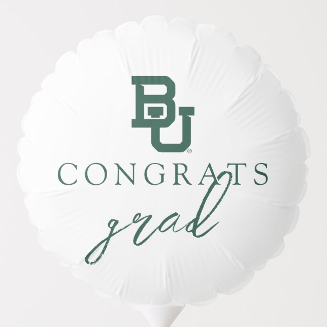 Baylor University BU Logo Graduation Balloon (Back)