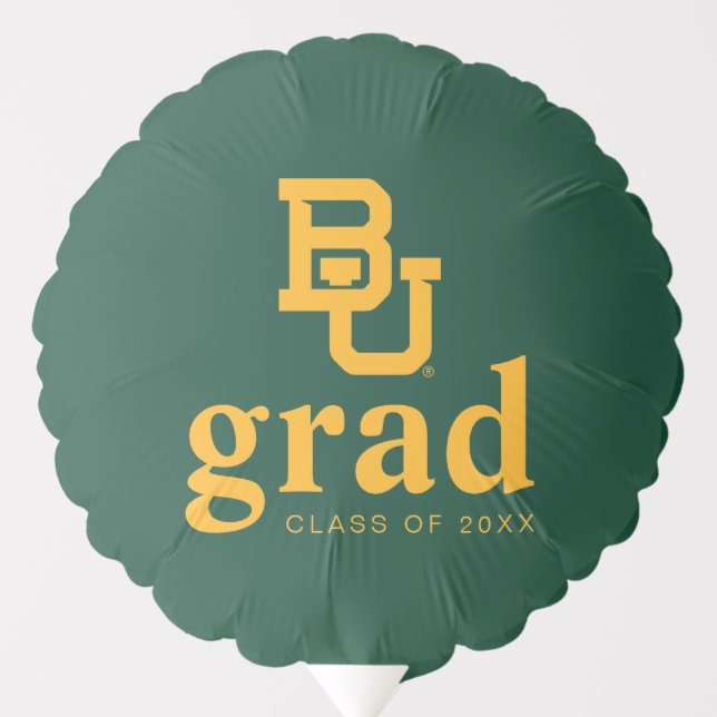 Baylor University BU Logo Graduation Balloon (Front)