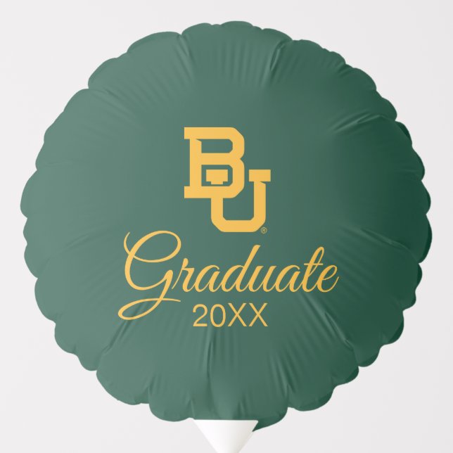 Baylor University BU Logo Graduation Balloon (Front)