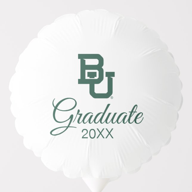 Baylor University BU Logo Graduation Balloon (Front)