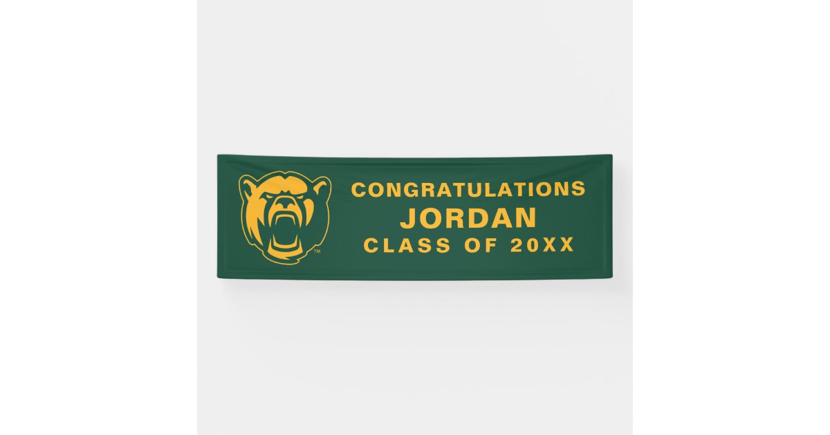 Baylor University BU Logo Graduation Banner | Zazzle