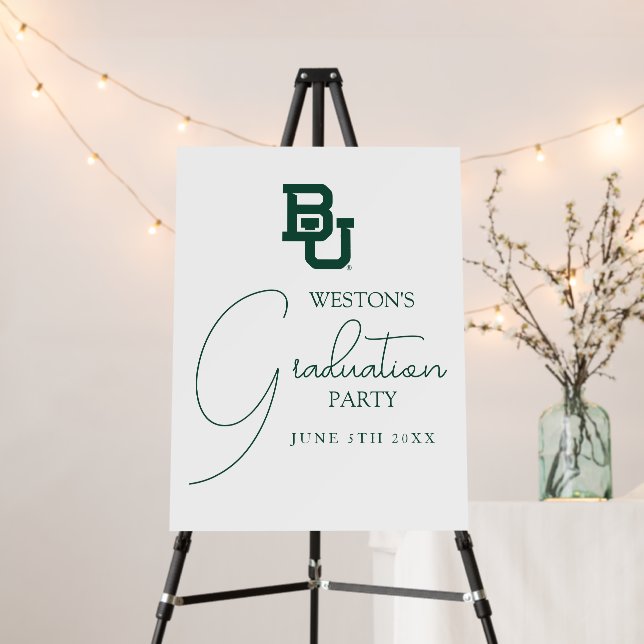 Baylor University BU Logo Graduation Foam Board (In Situ (Stand))