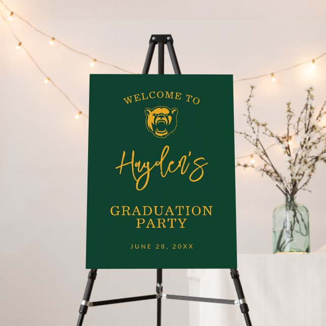 Baylor University BU Logo Graduation Foam Board (In Situ (Stand))