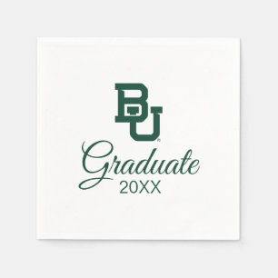 Baylor University BU Logo Graduation Napkins