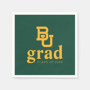 Baylor University BU Logo Graduation Napkins