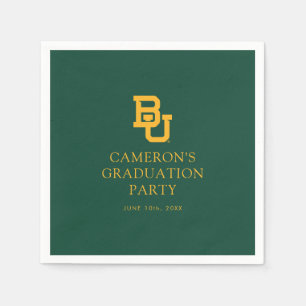 Baylor University BU Logo Graduation Napkins