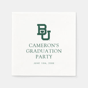 Baylor University BU Logo Graduation Napkins
