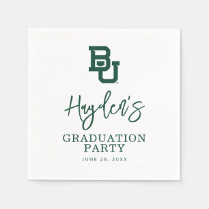 Baylor University BU Logo Graduation Napkins