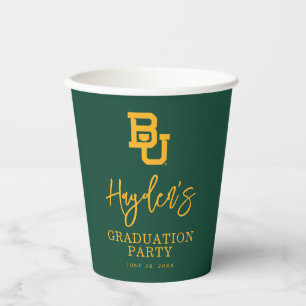 Baylor University BU Logo Graduation Paper Cups